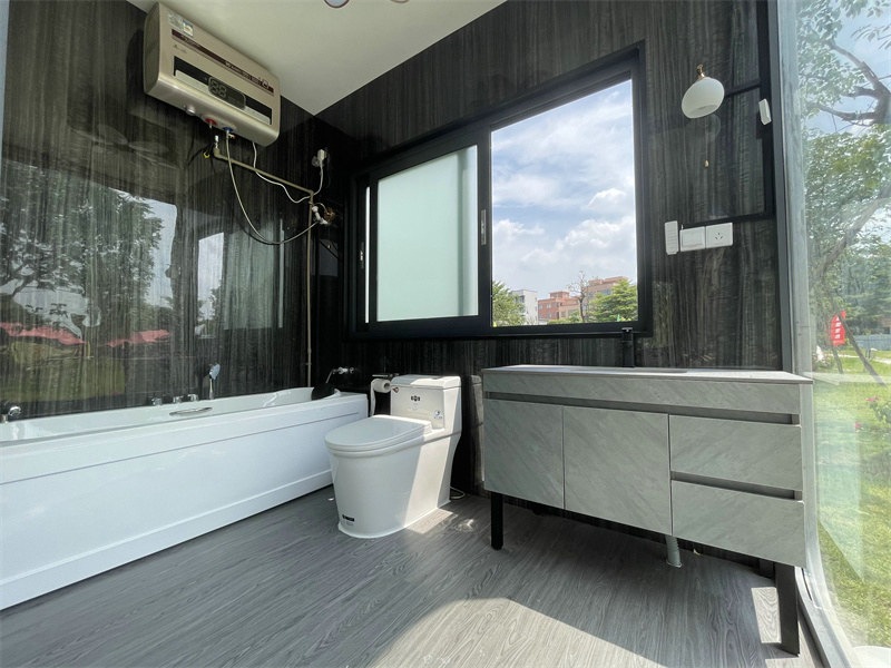 tiny home air conditioner advice with panoramic glass walls