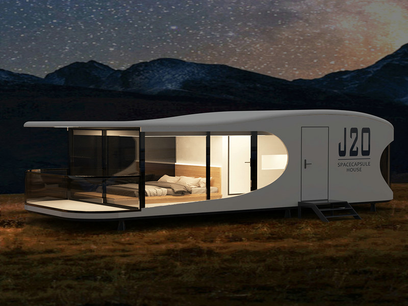Prefab Space Capsules with Japanese-style interiors series