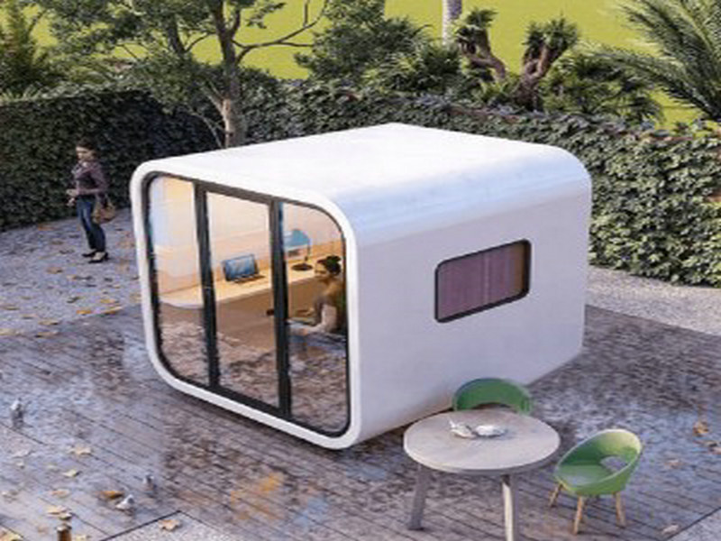 Foldable capsule house price with water-saving fixtures in Russia