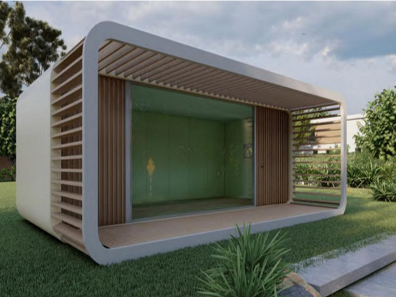 Eco-conscious space capsule house for Hawaiian tropics