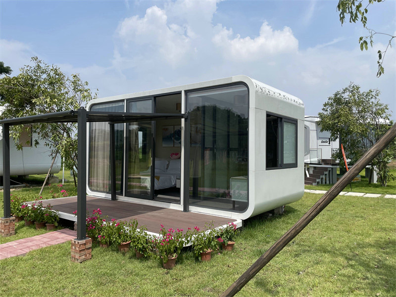Portable Sustainable Capsule Housing for sale with sea views in Romania