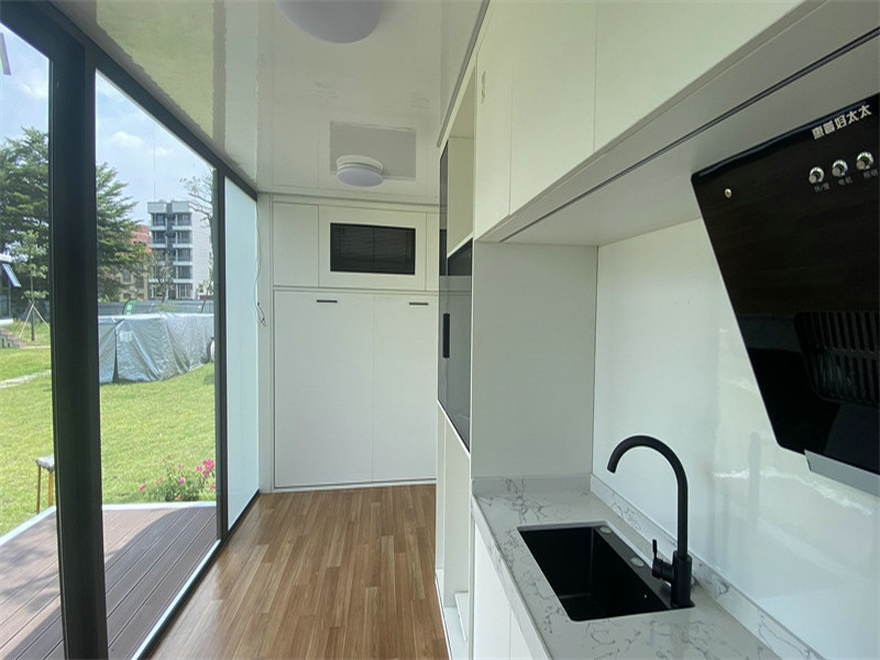 Latvia 3 bedroom container home with Brazilian hardwood interiors