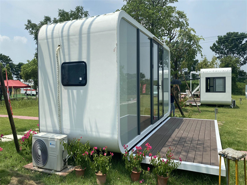 Off-Grid Space Pods installations with LED lighting from United Arab Emirates