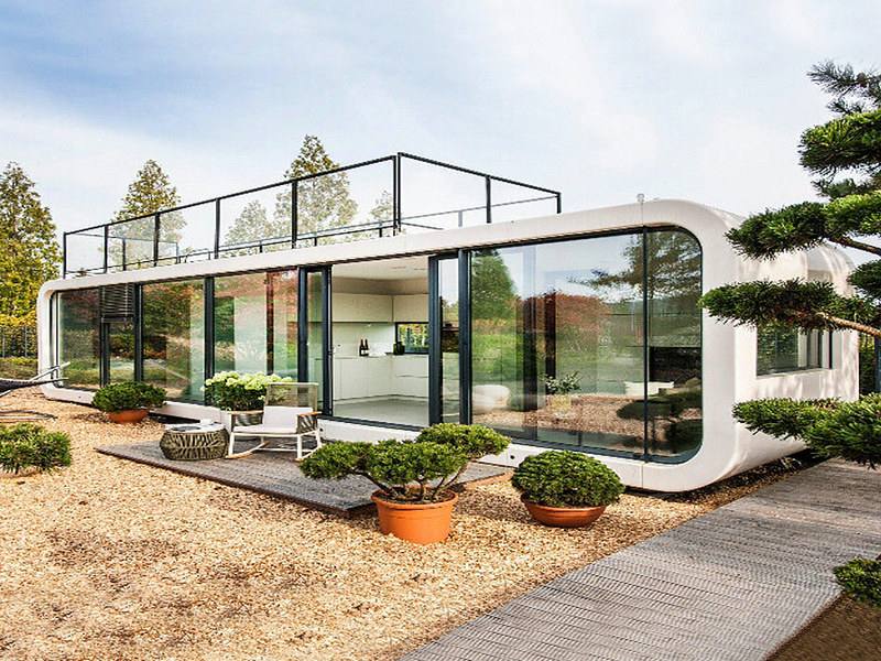 Modern Capsule Living exteriors with minimalist design from Belgium