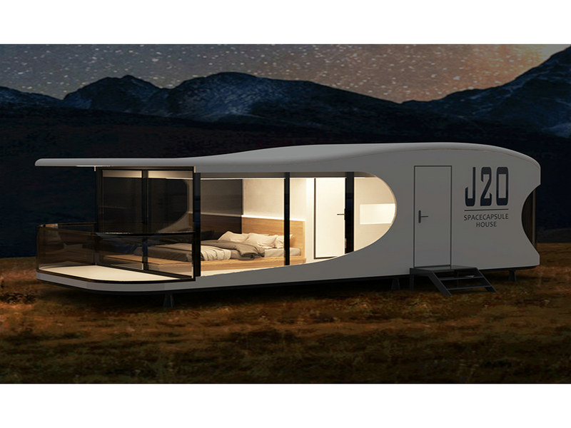 Expandable capsule hotels united states with Pacific Island designs