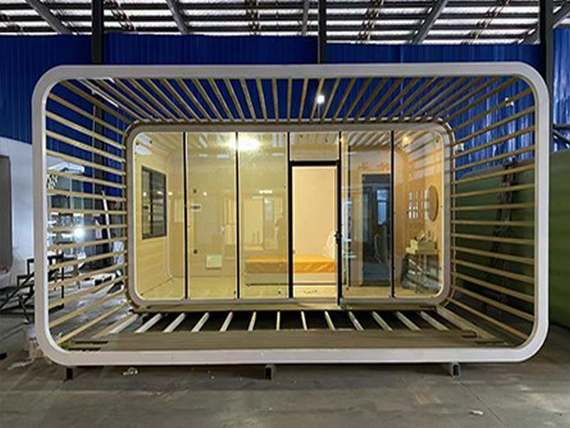 Trendy 2 bed tiny house with facial recognition security from china