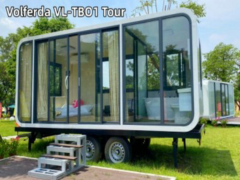 Advanced capsule house for sale with bamboo flooring in Qatar
