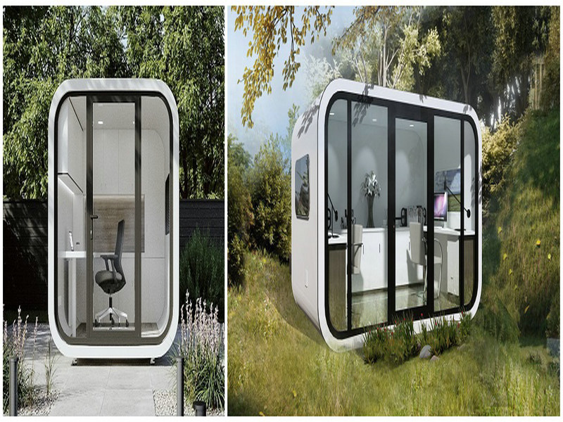Accessible modern prefab tiny houses soundproofed installations
